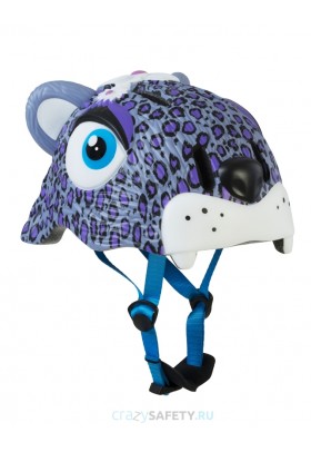 Шлем Purple Leopard (сиреневый леопард) Crazy Safety Шлем Purple Leopard (сиреневый леопард) Crazy Safety