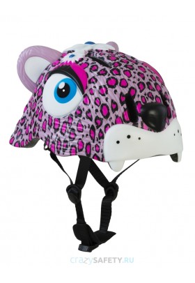 Шлем Pink Leopard (розовый леопард) Crazy Safety Шлем Pink Leopard (розовый леопард) Crazy Safety