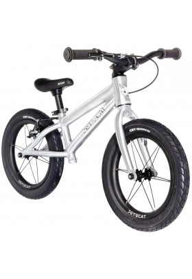 Беговел - JETCAT - 14" RACE - PRO - Brake - Silver