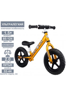 Беговел - JETCAT - 12 Sport - SLT - EVA - Black Series - Gold (золотой)